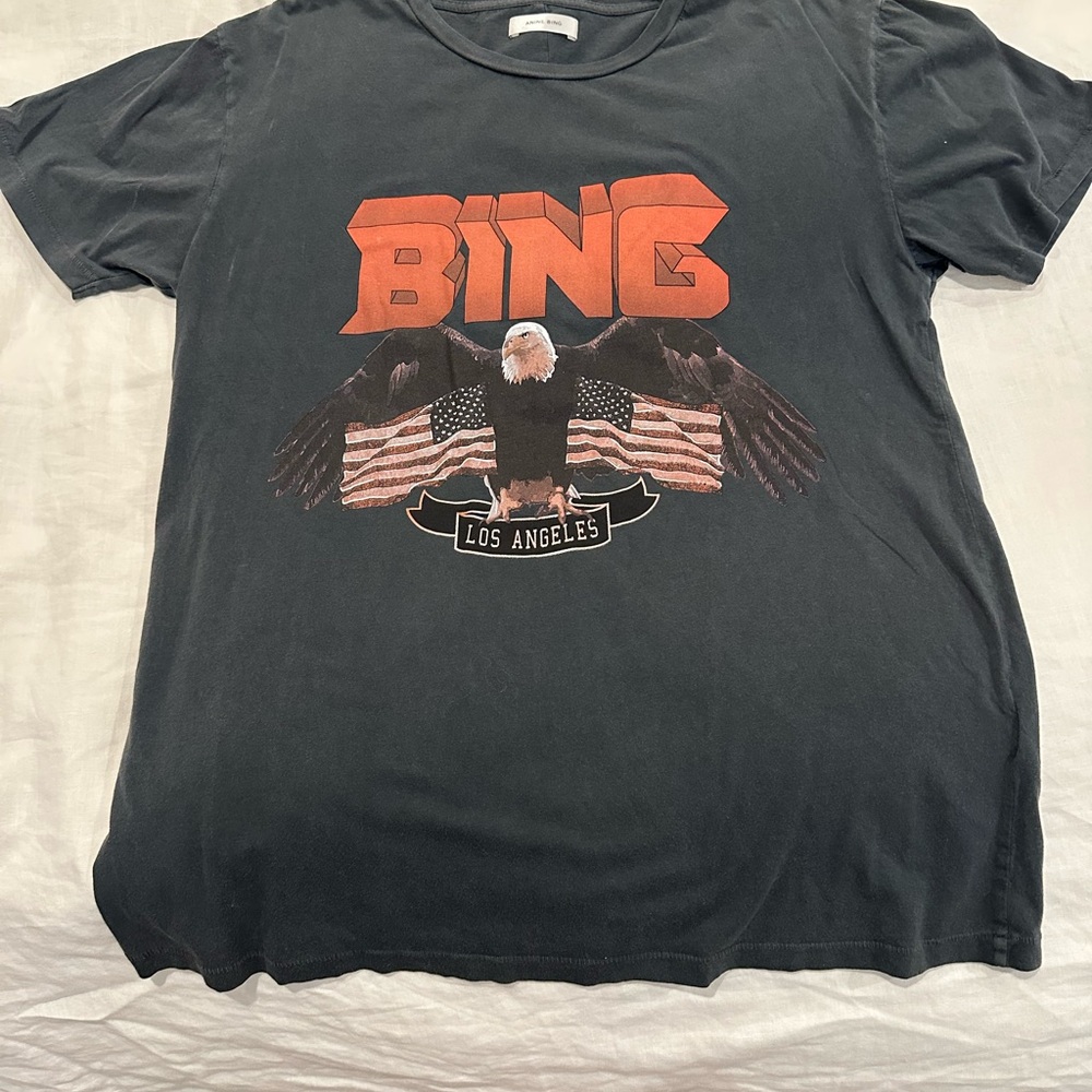 Anine Bing - Eagle and American Flag Vintage Tee